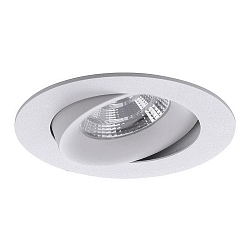 Downlight INDIWO83 rund, svingbar IP20, hvid d�mpbar