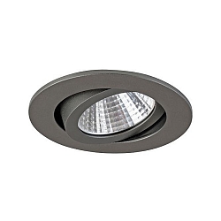 Downlight PLUG & PLAY rund, svingbar IP65, titan d�mpbar