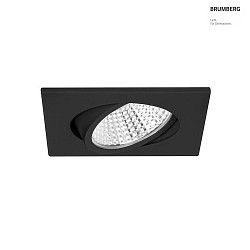 recessed luminaire IP20, glossy, black, transparent dimmable 12W 1280lm 4000K 20-40 20-40 CRI 80-89
