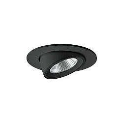 Indbygnings loftlampe KARYL svingbar, drejelig, direkte IP20, sort d�mpbar