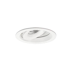 Indbygnings loftlampe KAMUTA svingbar, drejelig, direkte IP20, gennemsigtig, hvid d�mpbar