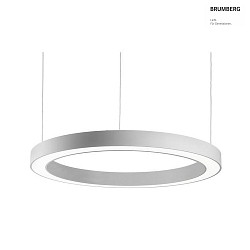 pendant luminaire direct, indirect IP40, opal, silver 