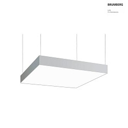 pendant luminaire IP40, opal, silver dimmable