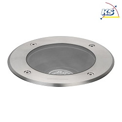 LED in-ground luminaire, IP65, 230V AC, round, 5W 3000K 480lm 38, stainless steel