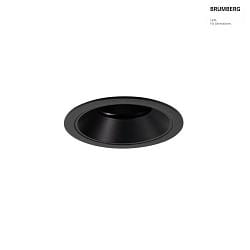 ceiling recessed luminaire BINATO swivelling, rotatable, direct IP20, black dimmable
