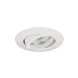 Downlight rund, svingbar GU10 IP20, hvid d�mpbar