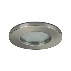 Downlight rund, stiv GU10 IP65, nikkel mat d�mpbar