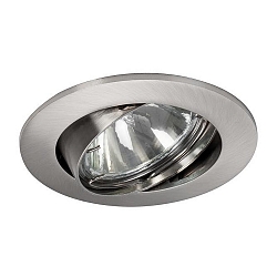 Downlight rund, svingbar GU10 IP20, chrom mat d�mpbar