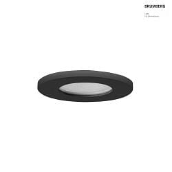 recessed luminaire STEAM-R round, direct IP65, black dimmable