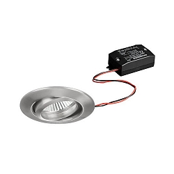 Downlight rund, svingbar IP20, chrom mat 