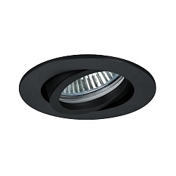 Indbygningslampe TIRREL-R rund, svingbar, omskiftelig IP20, sort  6W 680lm 3000K 38� 38� CRI >80