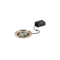 Indbygget spotlys BRONNY LED ON/OFF rund, svingbar, inkl. driver, s�t med 1 IP20