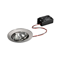 Downlight svingbar, firkantet IP20, chrom mat 