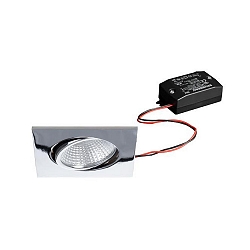 Downlight BB05 firkantet, svingbar IP20, chrom 