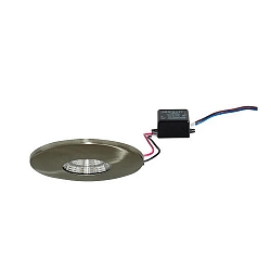 Recessed LED downlight ADAPT, 230V, 3W 3000K 290lm, matt nickel