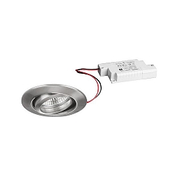 Indbygningslampe IP20, blank, gennemsigtig  6W 680lm 3000K 20-40� 20-40� CRI 80-89