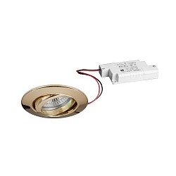 Indbygningslampe IP20, blank, gennemsigtig  6W 680lm 3000K 20-40� 20-40� CRI 80-89