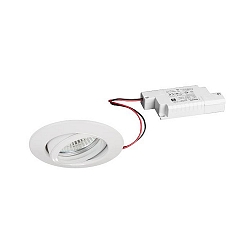 Indbygningslampe IP20, blank, gennemsigtig  6W 680lm 3000K 20-40� 20-40� CRI 80-89