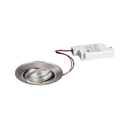 Indbygningslampe IP20, blank, gennemsigtig  6W 680lm 3000K 20-40� 20-40� CRI 80-89