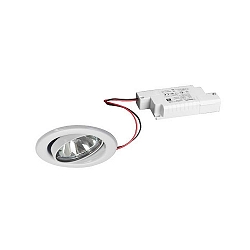 Indbygget spotlys BRONNY LED PHASE-DIM rund, svingbar, inkl. driver, s�t med 1 IP20, hvid mat d�mpbar