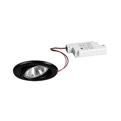 Indbygget spotlys BRONNY LED PHASE-DIM rund, svingbar, inkl. driver, s�t med 1 IP20, sort mat d�mpbar