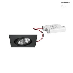 recessed luminaire IP20, glossy, black, transparent dimmable 7W 740lm 2700K 20-40 20-40 CRI 80-89