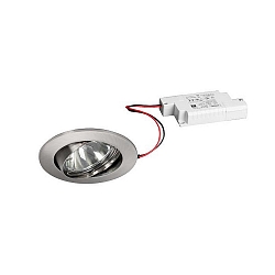 Indbygningslampe IP20, chrom, blank, gennemsigtig d�mpbar 6W 680lm 3000K 20-40� 20-40� CRI 80-89