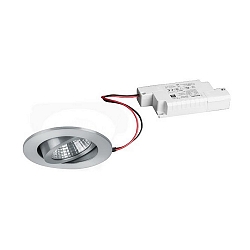 Downlight rund, d�mpbar IP65, aluminum mat d�mpbar