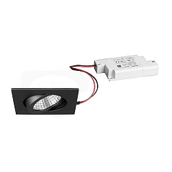 Downlight firkantet, d�mpbar IP65, titan d�mpbar
