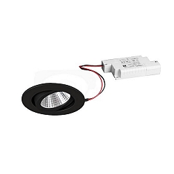 Downlight rund, d�mpbar IP20, sort d�mpbar