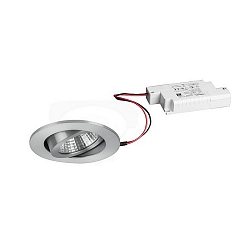 Downlight rund, d�mpbar IP20, aluminum mat d�mpbar