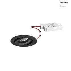 recessed luminaire IP20, glossy, black dimmable 7W 680lm 3000K 20-40 20-40 CRI 80-89