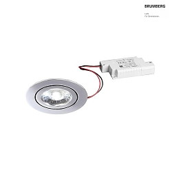 recessed luminaire IP20, chrome, glossy, transparent dimmable 6W 700lm 4000K 20-40 20-40 CRI 80-89