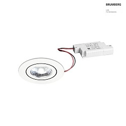 recessed luminaire IP20, glossy, transparent, white dimmable 6W 700lm 4000K 20-40 20-40 CRI 80-89
