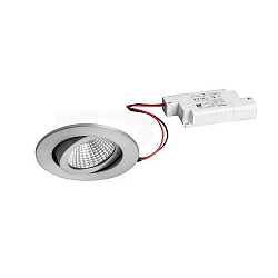 Downlight rund, Dim-To-Warm IP20, aluminum mat d�mpbar
