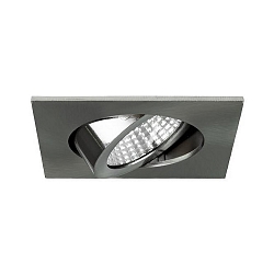 Downlight BB05 firkantet, d�mpbar IP20, nikkel mat d�mpbar