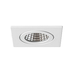 Downlight BB16 firkantet, d�mpbar IP54, hvid d�mpbar