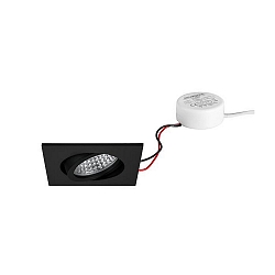 Indbygningslampe TIRREL-S firkantet, svingbar IP20, hvid d�mpbar 6W 680lm 3000K 38� 38� CRI >80