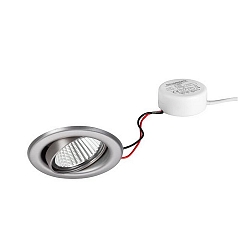 Downlight BB09 svingbar, d�mpbar IP20, rustfrit st�l d�mpbar