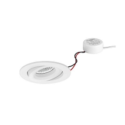 recessed luminaire IP20, glossy, white dimmable 7W 680lm 3000K 20-40� 20-40� CRI 80-89