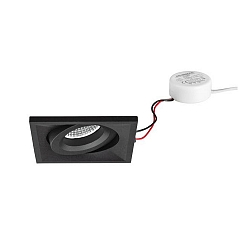 Indbygningslampe svingbar, firkantet IP20, hvid d�mpbar 7W 680lm 3000K 20-40� 20-40� CRI 80-89