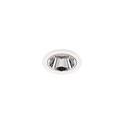 ceiling recessed luminaire APOLLO MICRO round, direct IP20, silver dimmable