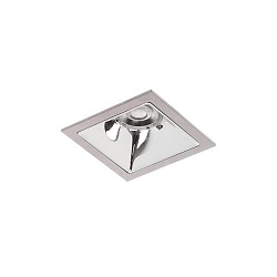 Indbygningslampe APOLLO MINI firkantet, omskiftelig LED IP20, s�lv  9W 1229lm 4000K CRI 90-100