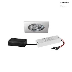 recessed luminaire IP20, chrome, glossy, transparent dimmable 6W 680lm 3000K 20-40 20-40 CRI 80-89