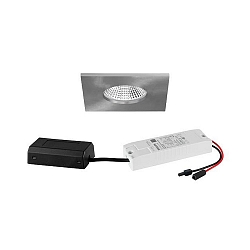 Indbygningslampe IP65, blank 7W 620lm 3000K 20-40� 20-40� CRI 80-89