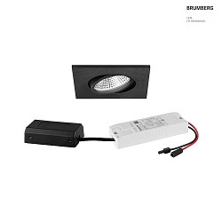 recessed luminaire IP65, glossy, black dimmable 7W 620lm 3000K 20-40 20-40 CRI 80-89