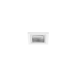 ceiling recessed luminaire APOLLO MICRO square, direct IP20, silver, transparent dimmable
