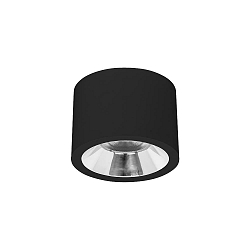 Downlight APOLLO MAXI glat, rund, omskiftelig IP20, pulverlakeret, sort 