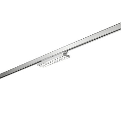 3-faset spot BALI MINI DA 25�/25� DALI-2 - 29.4CM drejelig, DALI styrbar, med linseoptik IP20, s�lv mat d�mpbar