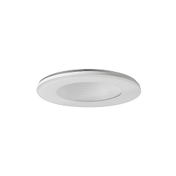 Downlight COVER-UP rund, stiv, klar, hvid